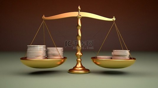 税收背景图片_在商业 3d 渲染中实现收入和税收交集的平衡