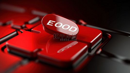 红色“联系我们”按钮的 3D 插图，光标悬停在其上