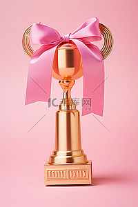 11限量背景图片_bmg pty 限量金奖杯丝带奖牌粉色背景