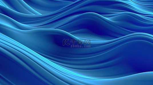体积背景图片_3d 蓝色体积背景类似于平缓的山地地形和技术几何图案