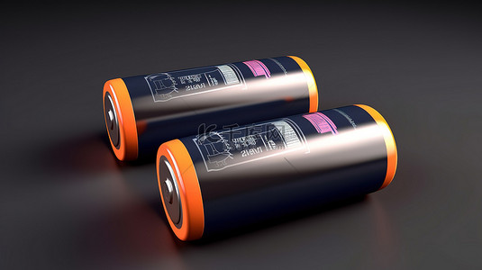 电量电池背景图片_充满电的 3d 电池图标的孤立插图