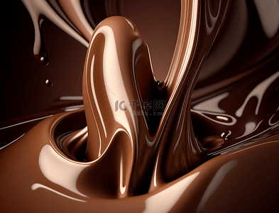 丝滑巧克力酱背景背景图片_巧克力丝滑柔顺背景