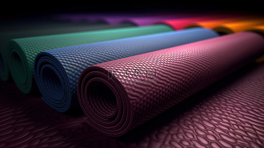 磨砂纹理质感背景图片_3d 渲染中瑜伽垫的背景