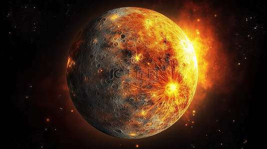 水星凌日背景图片_以 3D 形式展示水星穿越太空的旅程