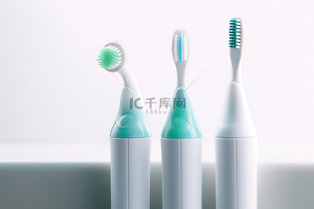 牙刷不干胶背景图片_电动牙刷是用来刷牙的