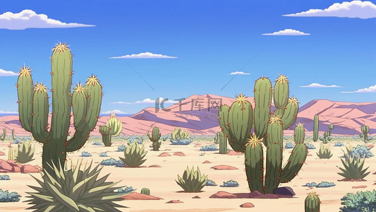 沙漠仙人掌植物风景