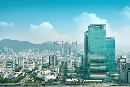 景背景图片_韩国 城市 首尔