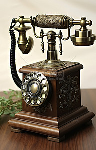 用品背景图片_古董乡村古董电话华丽的家具电话复古电话