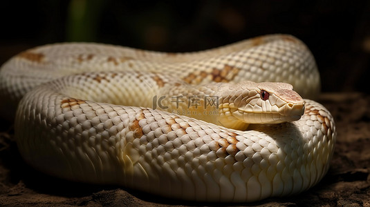 眼镜蛇背景图片_世界上最长的有毒3D白化眼镜王蛇