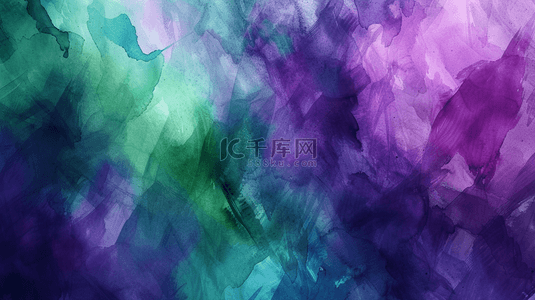 水墨紫色背景背景图片_绿紫色渐变艺术感水墨纹理背景1