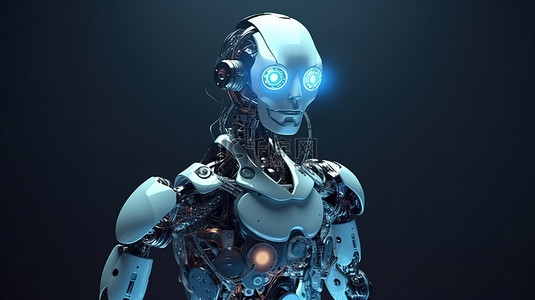 通过 AI 研究 3D 渲染探索机器人和半机械人的世界
