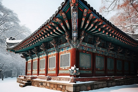 提出建议背景图片_我建议在寒冷下雪的时候去韩国旅行