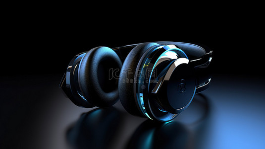 无线产品背景图片_具有沉浸式 3D 音效的无线耳机