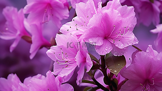 春天杜鹃花背景图片_夏季杜鹃花 紫色 essiana 玫瑰