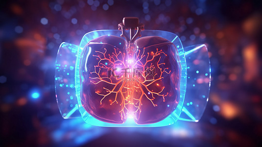 人为检查背景图片_肝脏全息图创新 3D 可视化促进肝脏健康和治疗