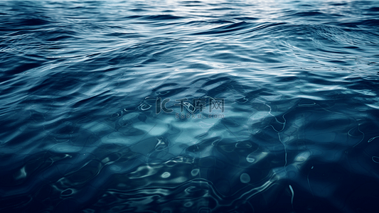 水蓝色水面水珠背景