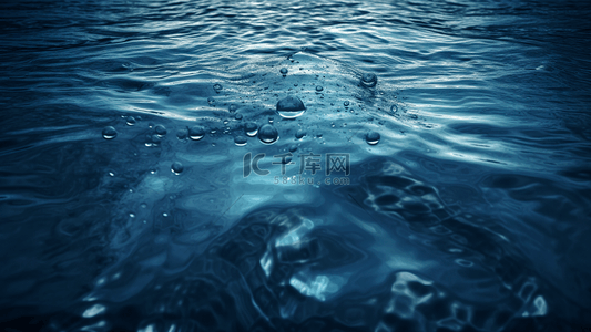 水蓝色水花水环水面水波背景