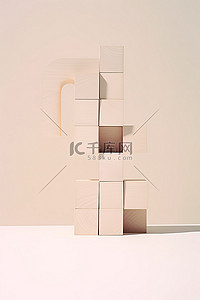 大写p背景图片_p 字母由木立方体制成