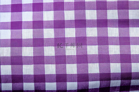 格子紫色背景图片_制作衬衫的紫色帆布格子面料