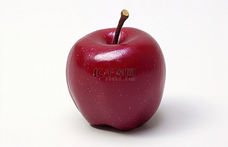 水果背景图片_白色表面上的苹果