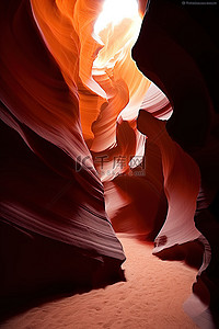 北美旅游背景图片_羚羊峽谷