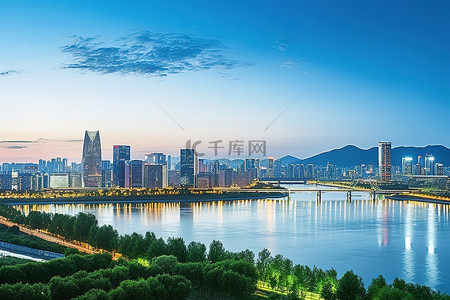 主要的计量设备背景图片_首尔是韩国的主要城市地区