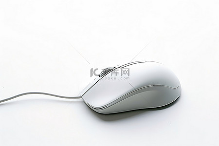 电脑鼠标的白色背景