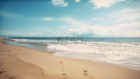 夏日海边风景背景背景图片_旅游海边海滩背景