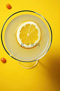 橙水果背景图片_柠檬多椒马提尼配柠檬片 照片