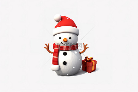 圣诞剪贴画背景图片_免费透明圣诞雪人PNG剪贴画