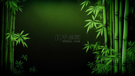 竹节背景图片_竹叶竹子自然绿色背景