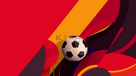 足球球卡通背景图片_足球彩色背景