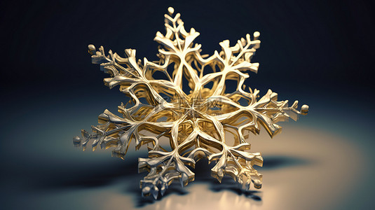 圣诞问候背景图片_3D 材料中的雪花图标非常适合圣诞问候