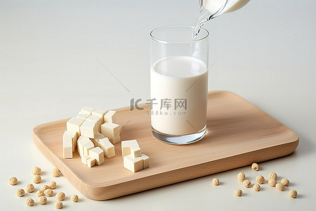 牛奶蛋白质背景图片_豆漿