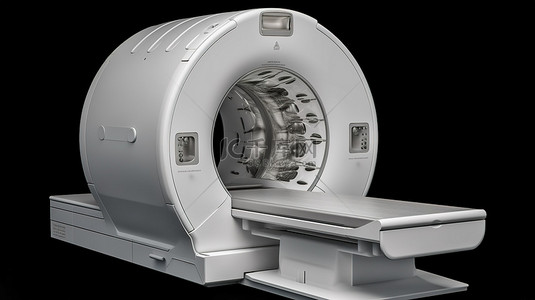 具有剪切路径的 3D 渲染中的 mri 磁共振断层扫描成像扫描装置