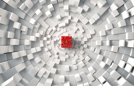 白色方块png背景图片_圆圈内有三个白色方块，盒子形状像一小袋礼物
