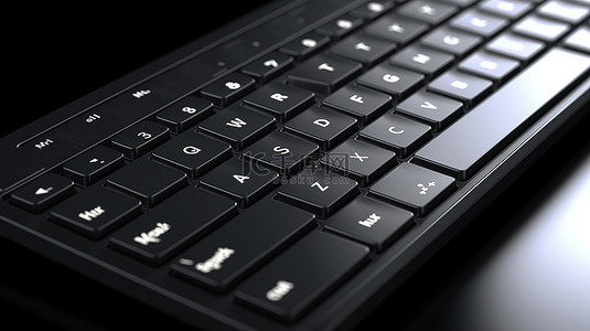 复古键盘背景图片_3D 键盘设备图标的孤立插图