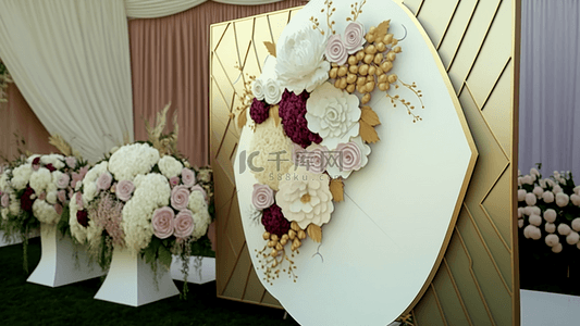 西式婚礼婚礼背景图片_婚礼室内布置背景