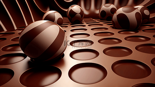 巧克力圆球背景