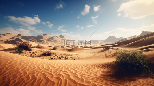 荒芜的原野背景图片_热带荒漠沙漠