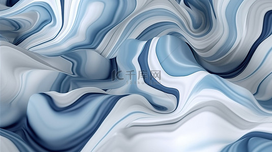 抽油烟雾效果背景图片_精致的当代抽象背景，具有真实的 3D 大理石墨水波纹