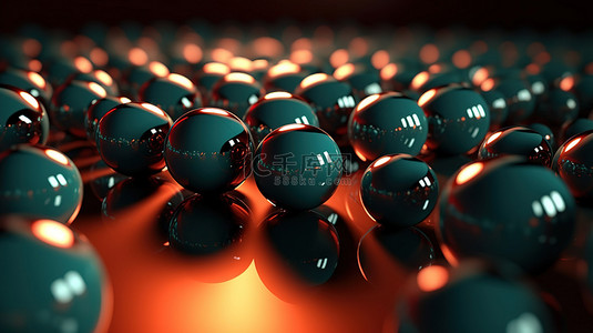 创建抽象背景的动态 3D 软球体