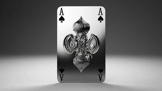 俱乐部套装标准尺寸渲染中女王扑克牌的现代黑白设计，适用于扑克和赌场