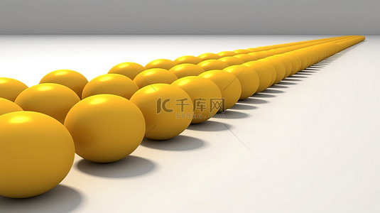 插线背景图片_在 3D 渲染的纯白色表面上对称显示黄色药丸
