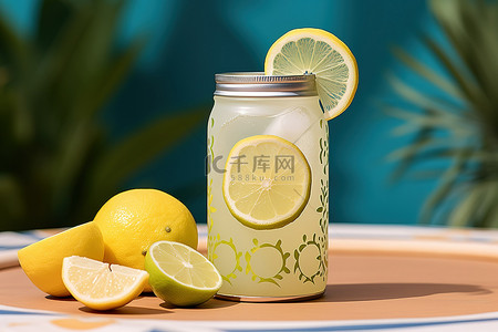 西瓜柠檬饮料背景图片_topprogress西瓜酸橙饮料