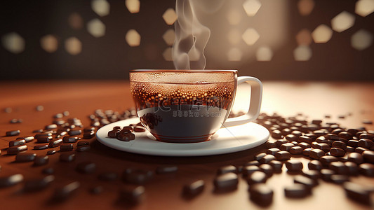 透明奶茶背景图片_咖啡饮品热饮杯子