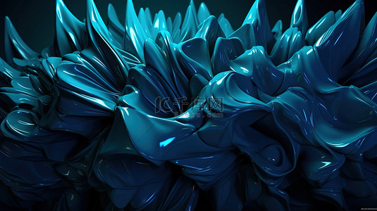 3d 渲染蓝色抽象背景