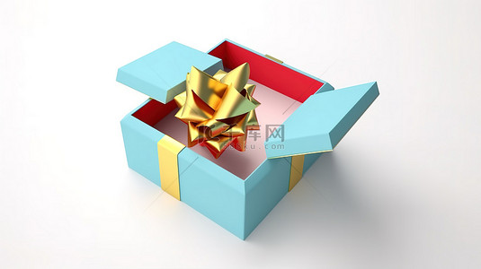 打开的礼盒大背景图片_卡通风格 3d 渲染揭幕 70