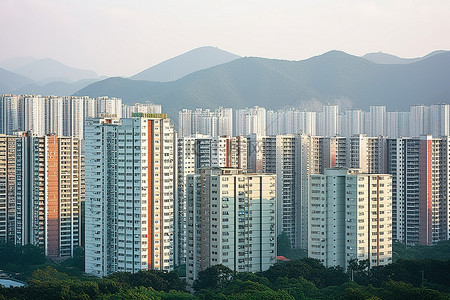 安阳市背景图片_首尔的高层公寓