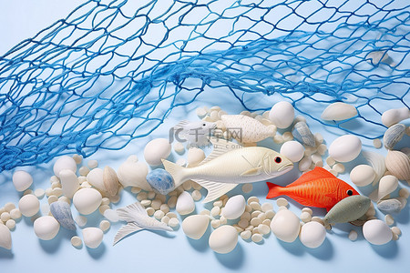 农夫网鱼背景图片_网用于捕捉鱼或其他较小的鱼